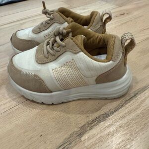 Hey Dude Kids Beige and Cream Sneakers